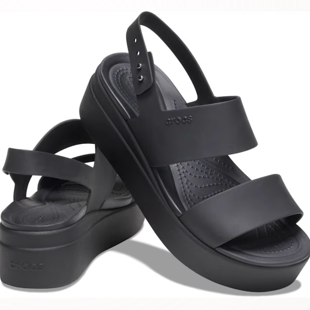 CROCS Women's Black Platform Sandals